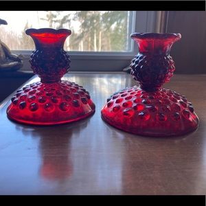 Vintage Fenton candlesticks